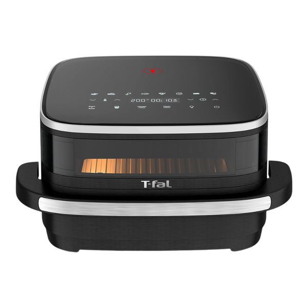 T-fal Easy Fry XL Surface Air Fryer, 10-in-1, Large Air Fryer, Super-Sized Cooking Surface, Compact Format, 4L / 4.2Qt, Black E5