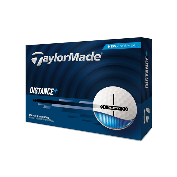 TaylorMade Distance+ Golf Balls, 12-pk, White C8
