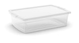 type A Clarity Transparent Storage Box with Lid, 25-L