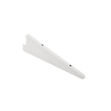 type A Double Track S-32 Shelf Bracket for Indoor Use, White, 7-in