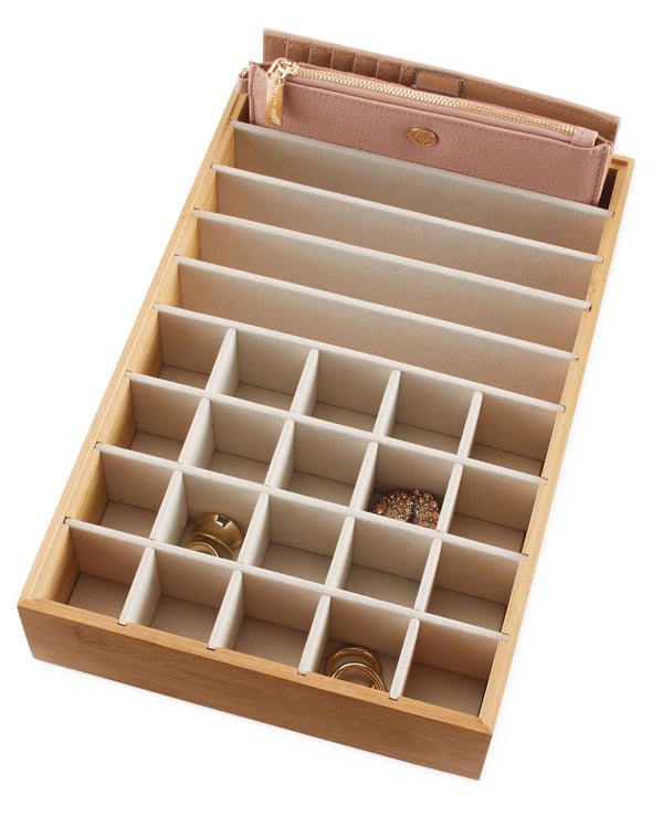 type A Modular Bamboo Accessory Storage Tray L3