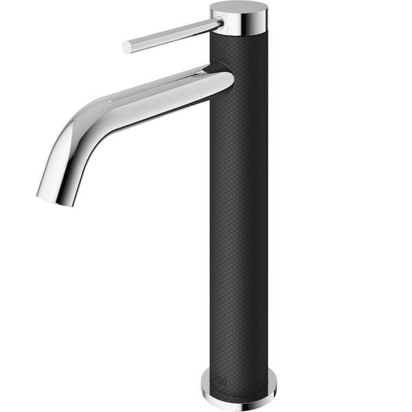 VIGO Lexington Single Handle Vessel Sink Bathroom Faucet with cFiber© Body, Chrome Y3