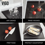 VIGO Oxford Single Farmhouse Kitchen Sink, 36-in x 21-in