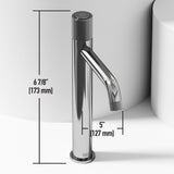 VIGO Segovia Gothic ConcretoStone Grey Bathroom Sink/Basin Set with Apollo Faucet and Rectangular Vessel