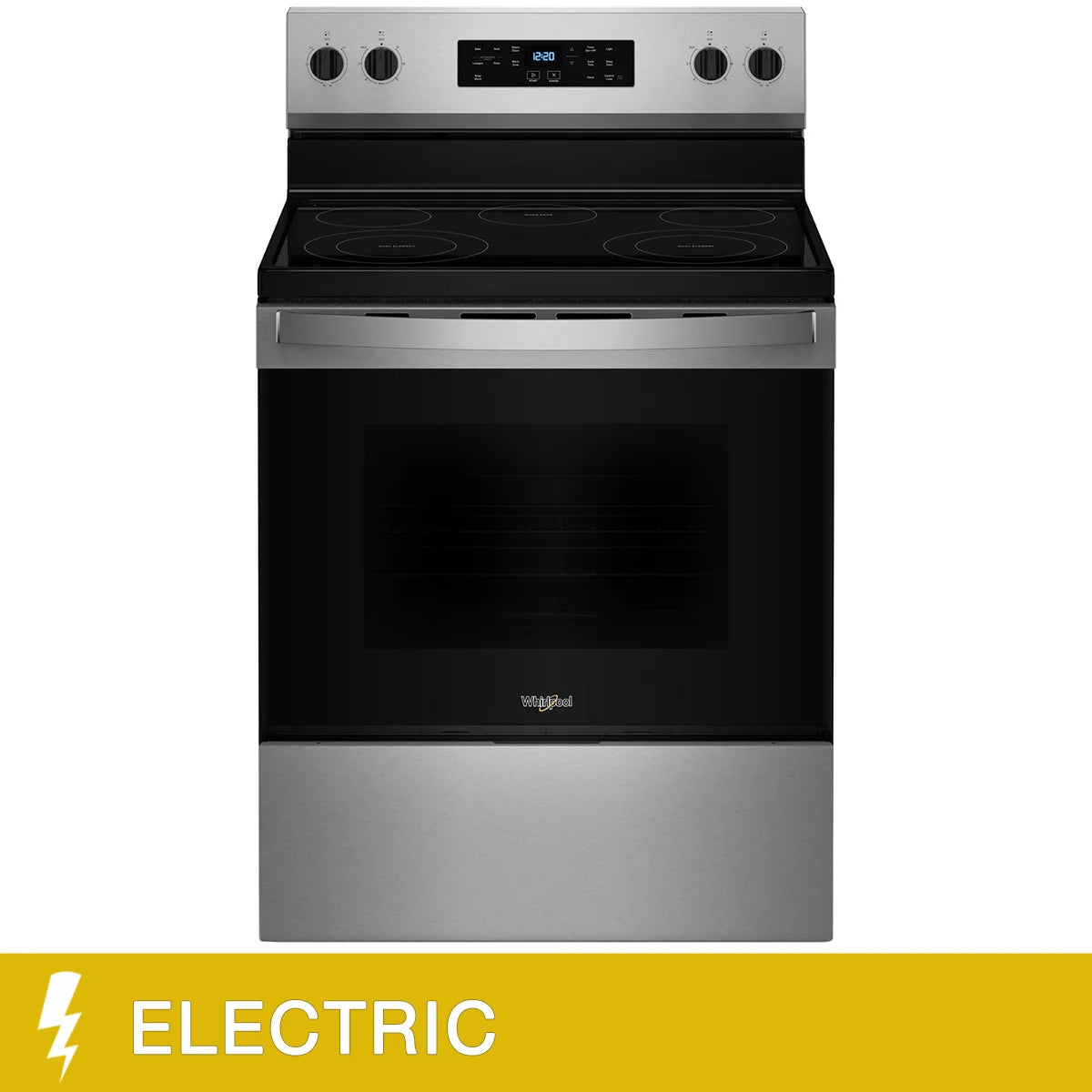 Whirlpool 30 in 5.3 cu ft. Electric 5 Element Range with Dual Radiant Elements