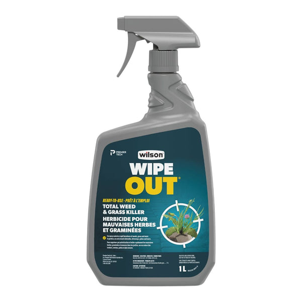 Wilson Wipe Out Ready-to-Use Total Weed & Grass Killer, Herbicide Sprayer, 1-L C6