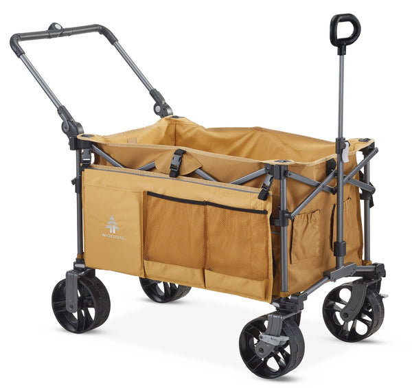 Woods Overlander Fully Equipped Folding Wagon, 102-kg Capacity M7