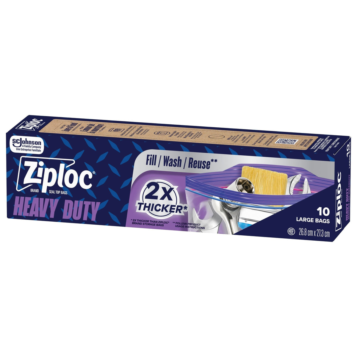 Ziploc Heavy Duty Bags, 10pk