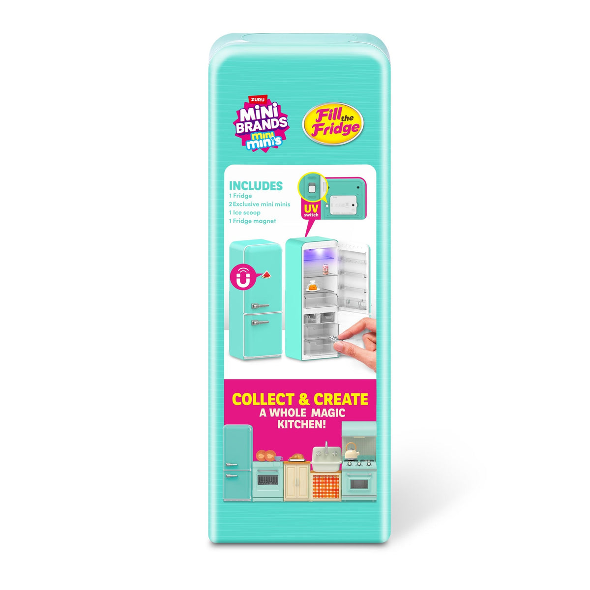 Zuru Mini Brands Fill The Fridge Surprise Playset Capsule for Ages 8+, Assorted Figures